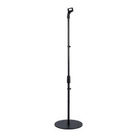 Support de microphone professionnel de haute qualité en gros - Matériel métal + ABS, couleur noire, hauteur 110-160 cm, flexible et durable