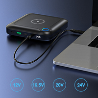 Popular banco de energía de 24000mAh con carga rápida de 60W y carga inalámbrica de 10W, Banco de energía de batería único