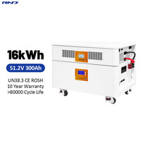 Sistema de Almacenamiento de Energía Doméstico Todo en Uno de 12kW 16kWh, Batería Solar LiFePO4 de 51.2V ESS