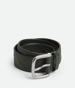 Cinturón Reversible de Diseño de Lujo para Hombre Bottega, Hecho a Mano con Trenzado Intreccio, Hebilla de Cuero Genuino, Estilo Ejecutivo BV Veneta - Product Image 5