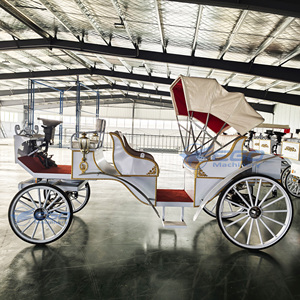 Calèche électrique de tourisme couverte, calèche citrouille royale de tourisme à vendre, idéale pour mariage, fête au parc, avec dépôt requis - Product Image 6