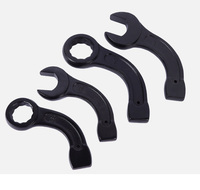 Clé à molette à fourche courbée robuste, à percussion, métrique et impériale, grandes tailles, en acier au carbone de haute qualité, OEM V-strong