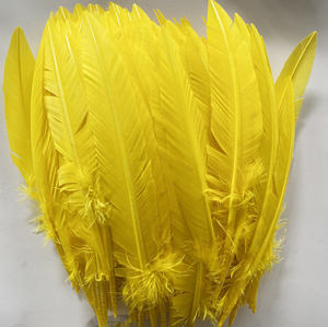 Rouge foncé flèche coupe <span class=keywords><strong>plume</strong></span> de dinde <span class=keywords><strong>plume</strong></span> pour artisanat bricolage coiffure chapeau Costume Cosplay accessoire carnaval fête mariage Floral déco - Product Image 2