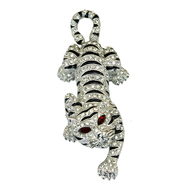Large Size Zodiac Tiger Brooch Pins European and American Fashion Jewelry High Grade Personality Animal Brooches