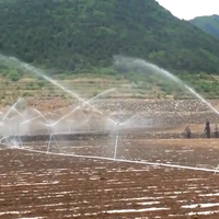 Irrigation agricole 1 pouce laiton fer grand pistolet de pluie impact arroseur réglable