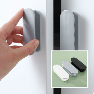 High Quality New Creative Punch Free Plastic Kitchen Drawer Cabinet Door Handle Furniture Handle <b>for</b> Kitchen Cabinet - Product Image 5