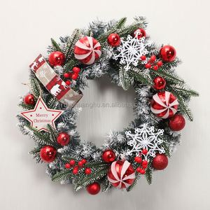 Couronnes de Noël populaires vendues directement par l'usine – Décorations de porte de Noël 30/40/50/60 cm pour les décorations de Noël - Product Image 1