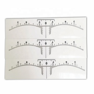 BerLin desechable maquillaje permanente cejas Regla de medición pegatinas - Product Image 4
