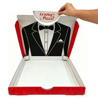 Nouvelle conception de boîte à pizza rectangulaire personnalisée, boîtes à pizza à emporter imprimées sur mesure avec logo