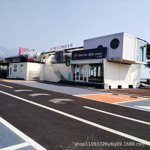 Conteneur amovible pour salle de réunion, chambre mobile, maison intégrée en acier coloré pour B&B, bureau en tôle d'acier galvanisé - Product Image 2