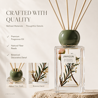 Difusor de Aromas Botánicos Personalizado de 130 ml con Mezcla de Esencias, Fragancia para el Hogar de Marca Privada para Tiendas de Regalos, Hoteles, Spas y Comercios