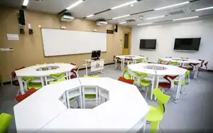 Cadeiras de projeto escolar, cadeiras de treinamento de estudantes com mesa de escrita