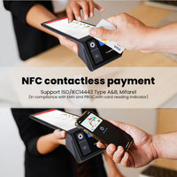 ComPOSxb Google, Terminal Punto de Venta Portátil Android 14 de 8 Pulgadas para Restaurantes, con Bluetooth, NFC, Impresora Térmica de 58 mm, Código QR, SIM 4G