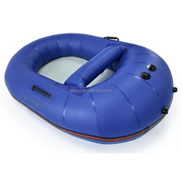Kayak gonflable léger Hailebao en PVC, bateau escargot gonflable pour la pêche en lac, les loisirs aquatiques, les fêtes au bord de la piscine et le camping sauvage