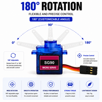 Mini servomoteur SG90, couple élevé, 180 degrés, micro-servo pour avion RC, robot, Arduino