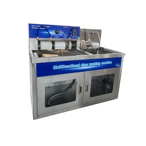 Lavadora y Pulidora de Zapatos Eléctrica Semiautomática, Máquina de Acero Inoxidable, Equipo Portátil para Limpieza de Calzado - Product Image 1