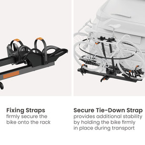 <span class=keywords><strong>Portabici</strong></span> da Gancio Traino CBR10-22H per 2 Bici Elettriche, Design Pieghevole, Supporto per E-Bike con Barra Inclinata per Auto, Camion, <span class=keywords><strong>SUV</strong></span> - Product Image 4