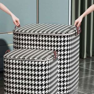 Sac de rangement en tissu grande capacité sur mesure pour couettes et vêtements de chambre à coucher, vente en gros - Product Image 5