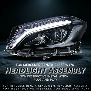 Faros Delanteros LED de Alta Gama para <span class=keywords><strong>Mercedes</strong></span> Clase A W176 <span class=keywords><strong>A180</strong></span> 2013-2018, Conjunto de Actualización LED DRL - Product Image 1
