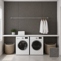 Panneau mural WPC en gros, classe E0, ignifuge B1, certifié CE, panneau décoratif intérieur imperméable pour hôtel et bureau