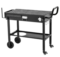 Table de grillade, table de cuisson pliable pour l'extérieur, tables de préparation pour barbecue, pique-nique, cuisine, cour