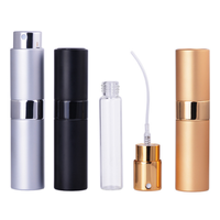 Atomiseur de parfum de voyage rechargeable en aluminium à mécanisme rotatif, brume fine, 10ml 8ml, vide, rechargeable, pour marque privée, vente en gros