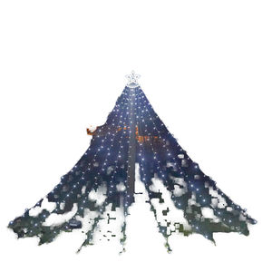 Fairy Christmas Tree Copper Color-Changing Led Pole 11.5 ft Star Flag <b>Solar</b> <b>Lights</b> <b>Strings</b> Outdoor Waterproof - Product Image 1