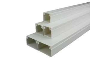 Tamanhos plásticos autoadesivos do trunking do PVC para o sistema do cabo - Product Image 4