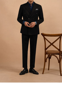 <span class=keywords><strong>Traje</strong></span> <span class=keywords><strong>de</strong></span> Mezclilla Negro Vintage <span class=keywords><strong>para</strong></span> <span class=keywords><strong>Hombre</strong></span> - Atuendo Formal <span class=keywords><strong>de</strong></span> Negocios Casual <span class=keywords><strong>para</strong></span> Caballero con Corte Premium, Conjunto <span class=keywords><strong>de</strong></span> Blazer Lavado <span class=keywords><strong>para</strong></span> Boda - Product Image 3