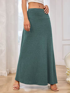 2025 <b>Summer</b> Half-Length <b>Skirt</b> with Elegant Elegance Trendy Drop Casual Style Sequined Decoration Natural Waistline <b>for</b> Autumn - Product Image 4