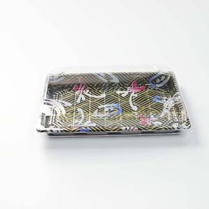 กล่องบรรจุซูชิแบบใช้แล้วทิ้งพิเศษ NO.11,ถาดใส่กลับบ้านพิมพ์ลายซาชิมิแซลมอนสไตล์ญี่ปุ่น - Product Image 5