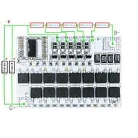 Carte de protection de batterie Li-ion/Li-polymère 3S/4S/5S 12V 16.8V 21V 3.7V 100A avec équilibrage de charge