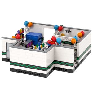 MOC1474 FNAF Pizzeria Midnight Stage Sin Figuras de Acción, Bloques de Construcción, Sets de Figuras, Ladrillos, Juguetes de Amigos, 5 Noches en <span class=keywords><strong>Freddy</strong></span>'s - Product Image 3