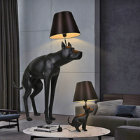 Escultura de Perro Moderna de Fibra de Vidrio a Tamaño Real Personalizada con Luz para Vestíbulo de Hotel y Proyectos de Villas, Fábrica de Estatuas Contemporáneas