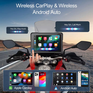 בלעדי למסך ניווט לאופנוע <span class=keywords><strong>BMW</strong></span> בגודל 6-7 אינץ' עמיד למים בתקן IP67: קארפליי, אנדרואיד אוטו, DVR, נגד גניבה והתקנה קלה - Product Image 5