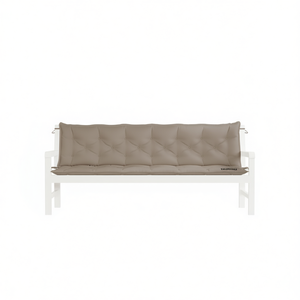 Set di Cuscini per Panchina da Esterno Zimmaro in Tessuto Oxford Color Taupe, Rimovibili, Lavabili, Resistenti all'Acqua, per Tutte le Stagioni - Product Image 1