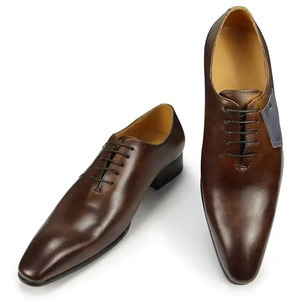 Chaussures Oxford pour hommes de haute qualité, chaussures de mariage pour hommes, en cuir de haute qualité et fabriquées à la main en grande taille. - Product Image 2