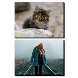 Coppie lettere d'amore scritte a mano o <span class=keywords><strong>foto</strong></span> <span class=keywords><strong>di</strong></span> <span class=keywords><strong>gruppo</strong></span> personalizzazione regalo e festività in bianco cornice cubo <span class=keywords><strong>di</strong></span> sublimazione in PVC - Product Image 2