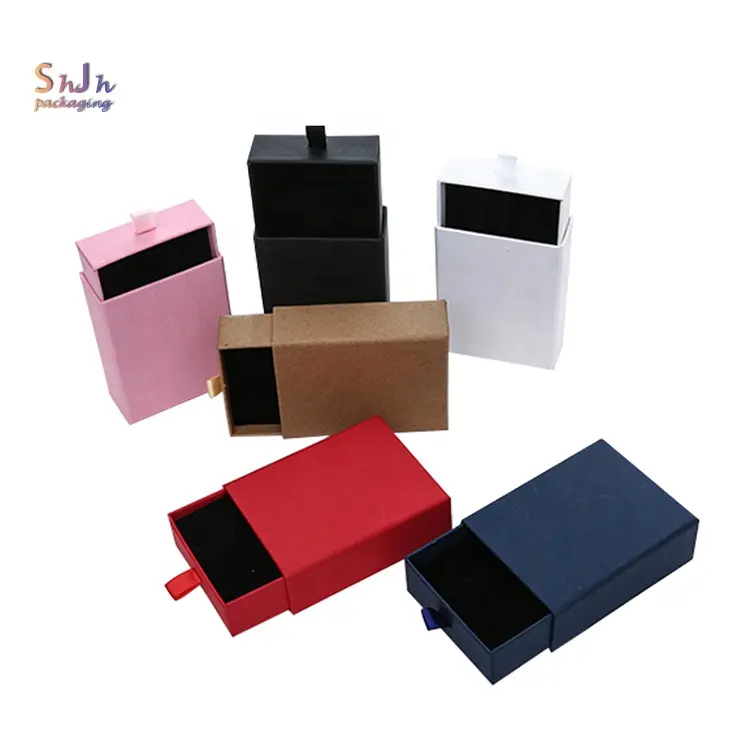 China Manufaktur Black Boxes Karton Papier Geschenk verpackung Schmucks cha tulle