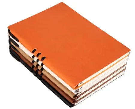Wholesale Customizable A5 Leather hardcover Journals with Pen holder