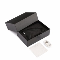 LOVE Fabrikpreis Herren-Gesundheitspflege Doppel-Schock-Vibrator Flüssiges Silikon 10 Frequenzen Teleskop-Rotation Schwarz Rückseitig