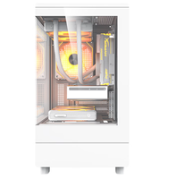 Gabinete AntarcChill Mid Tower MicroATX con Vista Panorámica, Refrigeración Líquida de 240mm, Color BLANCO, para Computadora de Escritorio Gaming