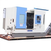 Tour CNC à lit incliné 3 axes TCK600Y, centre de tournage à broche unique 220V, conception horizontale de moyenne capacité pour la construction métallique
