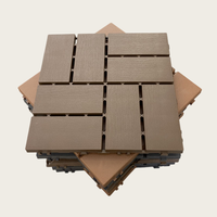 Dalles de terrasse WPC contemporaines à emboîter soi-même, économiques, en plastique, pour extérieur, balcon, jardin, terrasse, sol en bois composite à assembler