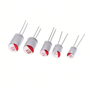 Condensador electrolítico sólido DIP, 6,3 V, 10 V, 16 V, 25 V, 35 V, 50 V, 63 V, 100 V, 100UF, 150UF, 220UF, 330UF, 470UF, 560UF, 680UF, 820UF, 1000UF, 10 piezas - Product Image 1