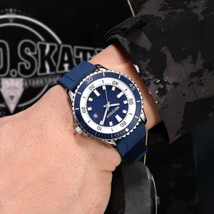 Casual Horloges Voor Mannen Mode Nieuwe Heren Horloge Multi Functionele Lichtgevende Datum Quartz Polshorloge Waterdichte Vrije Tijd Man Klok