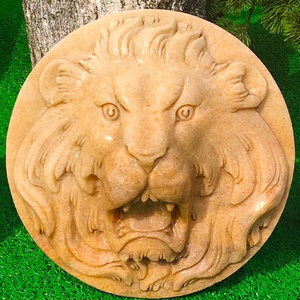 Pared decorativa mármol natural animal cabeza <span class=keywords><strong>de</strong></span> león escultura pared colgante cabeza <span class=keywords><strong>de</strong></span> león - Product Image 2