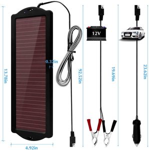 Suitable <b>Mini</b> 2.5W Amorphous Silicon <b>Solar</b> for Car Personal Trucks Battery Maintainer - Product Image 4