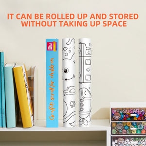 Baby Montessori Lernspielzeug zum Zeichnen Papier DIY 300 cm Malwand Poster Kunstbögen Rollenpapier Spielzeug für Kinder Geschenk - Product Image 5