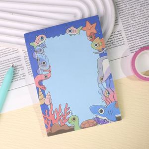 Blocs-notes personnalisés mignons, autocollants quotidiens Kawaii Maid Cafe, 30/50 feuilles, fournitures scolaires, notes adhésives - Product Image 4